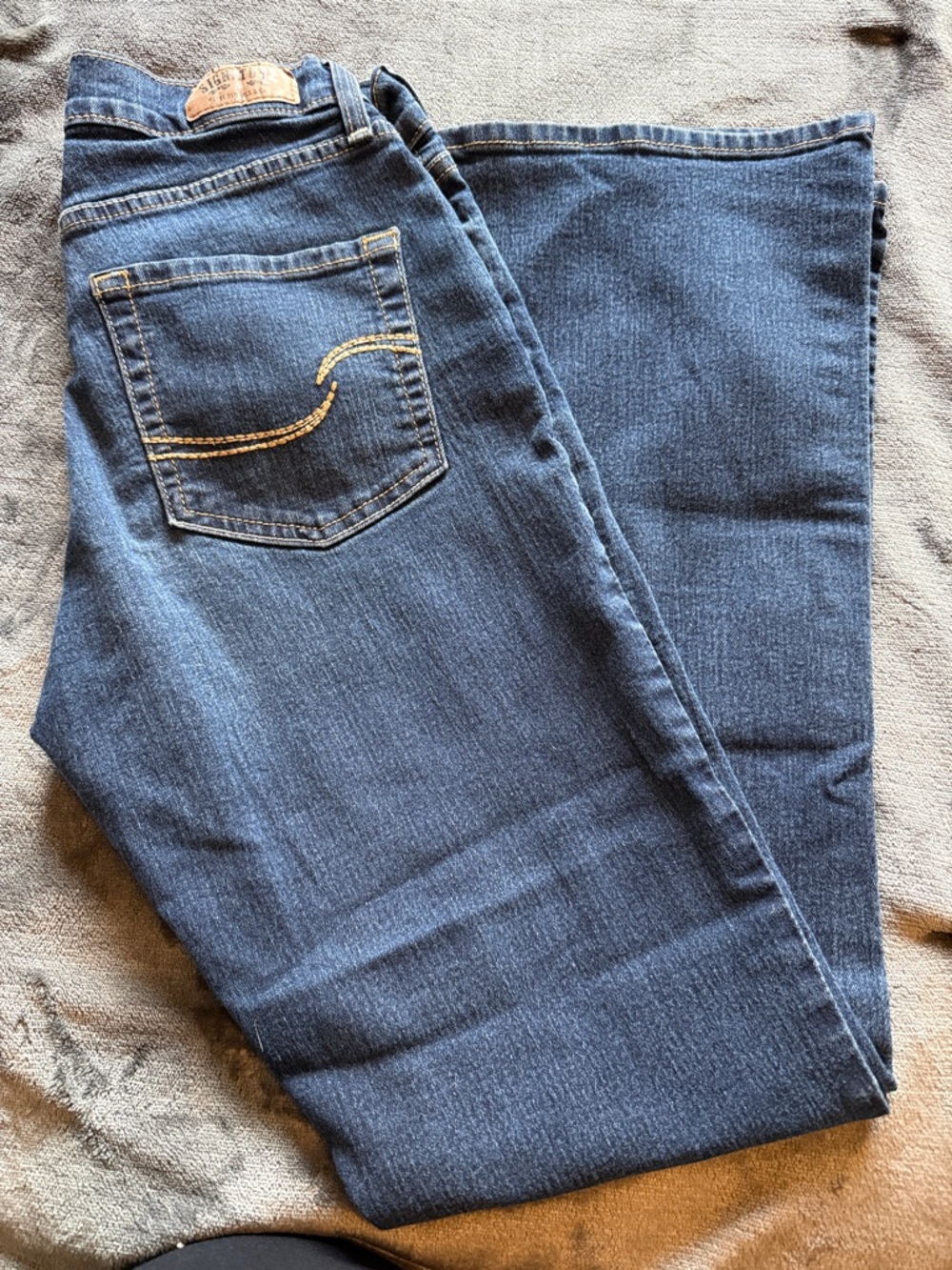 Signature by Levi Strauss Women's Dark Blue Wide Leg Jeans